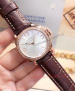 Panerai Radiomir Replica Watch For Womens - Panerai Rose Gold Diamond Bezel Watch